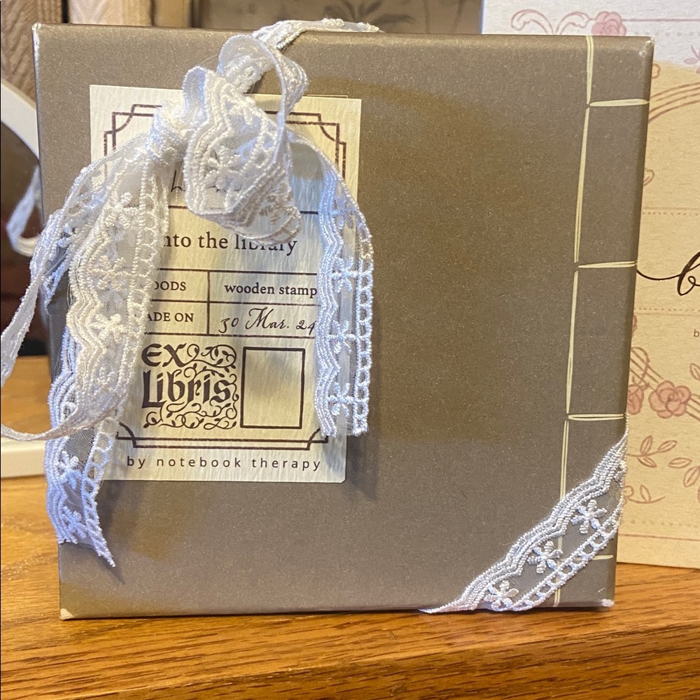 **SOLD VIA M** Notebook Therapy Into The Library Stamp Set Brand New